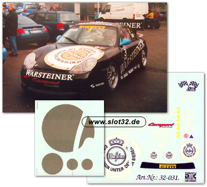 DMC decal Porsche GT 3, Warsteiner